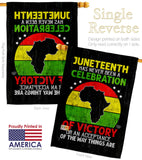 Victory African American - Historic Americana Vertical Impressions Decorative Flags HG190151 Made In USA