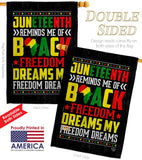 Black Freedom - Historic Americana Vertical Impressions Decorative Flags HG190152 Made In USA