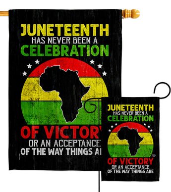 Victory African American - Historic Americana Vertical Impressions Decorative Flags HG190151 Made In USA