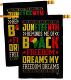 Black Freedom - Historic Americana Vertical Impressions Decorative Flags HG190152 Made In USA