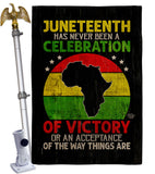 Victory African American - Historic Americana Vertical Impressions Decorative Flags HG190151 Made In USA