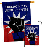 Junetteenth - Historic Americana Vertical Impressions Decorative Flags HG190149 Made In USA