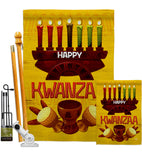 Kwanzaa Party - Kwanzaa Winter Vertical Impressions Decorative Flags HG190021 Made In USA