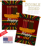 Happy Kwanzaa - Kwanzaa Winter Vertical Impressions Decorative Flags HG114233 Made In USA