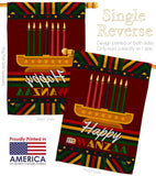 Happy Kwanzaa - Kwanzaa Winter Vertical Impressions Decorative Flags HG114233 Made In USA