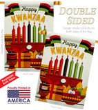 Gather Kwanzaa - Kwanzaa Winter Vertical Impressions Decorative Flags HG192719 Made In USA