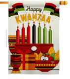 Gather Kwanzaa - Kwanzaa Winter Vertical Impressions Decorative Flags HG192719 Made In USA