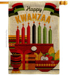 Gather Kwanzaa - Kwanzaa Winter Vertical Impressions Decorative Flags HG192719 Made In USA