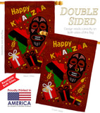 Light Kinara Candles - Kwanzaa Winter Vertical Impressions Decorative Flags HG192721 Made In USA