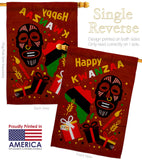 Light Kinara Candles - Kwanzaa Winter Vertical Impressions Decorative Flags HG192721 Made In USA