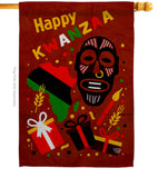 Light Kinara Candles - Kwanzaa Winter Vertical Impressions Decorative Flags HG192721 Made In USA