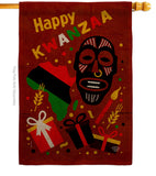 Light Kinara Candles - Kwanzaa Winter Vertical Impressions Decorative Flags HG192721 Made In USA