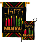 Kwanzaa Greeting - Kwanzaa Winter Vertical Impressions Decorative Flags HG114234 Made In USA