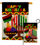 Happy Kwanzaa African - Kwanzaa Winter Vertical Impressions Decorative Flags HG114236 Made In USA