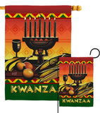 Celebrate Kwanzaa - Kwanzaa Winter Vertical Impressions Decorative Flags HG137336 Made In USA