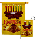 Kwanzaa Party - Kwanzaa Winter Vertical Impressions Decorative Flags HG190021 Made In USA