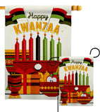 Gather Kwanzaa - Kwanzaa Winter Vertical Impressions Decorative Flags HG192719 Made In USA