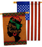 Kwanzaa Wishes - Kwanzaa Winter Vertical Impressions Decorative Flags HG130427 Made In USA