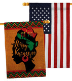 Kwanzaa Wishes - Kwanzaa Winter Vertical Impressions Decorative Flags HG130427 Made In USA