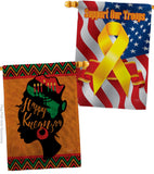 Kwanzaa Wishes - Kwanzaa Winter Vertical Impressions Decorative Flags HG130427 Made In USA