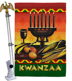 Celebrate Kwanzaa - Kwanzaa Winter Vertical Impressions Decorative Flags HG137336 Made In USA