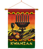 Celebrate Kwanzaa - Kwanzaa Winter Vertical Impressions Decorative Flags HG137336 Made In USA