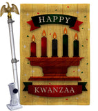 First Fruits Harvest - Kwanzaa Winter Vertical Impressions Decorative Flags HG192716 Made In USA