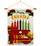 Gather Kwanzaa - Kwanzaa Winter Vertical Impressions Decorative Flags HG192719 Made In USA