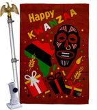 Light Kinara Candles - Kwanzaa Winter Vertical Impressions Decorative Flags HG192721 Made In USA