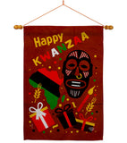 Light Kinara Candles - Kwanzaa Winter Vertical Impressions Decorative Flags HG192721 Made In USA