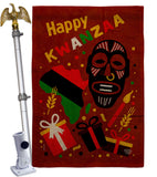 Light Kinara Candles - Kwanzaa Winter Vertical Impressions Decorative Flags HG192721 Made In USA