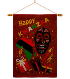 Light Kinara Candles - Kwanzaa Winter Vertical Impressions Decorative Flags HG192721 Made In USA