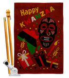 Light Kinara Candles - Kwanzaa Winter Vertical Impressions Decorative Flags HG192721 Made In USA