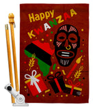 Light Kinara Candles - Kwanzaa Winter Vertical Impressions Decorative Flags HG192721 Made In USA