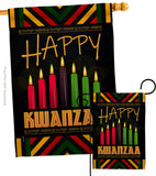 Kwanzaa Greeting - Kwanzaa Winter Vertical Impressions Decorative Flags HG114234 Made In USA