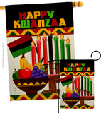 Happy Kwanzaa African - Kwanzaa Winter Vertical Impressions Decorative Flags HG114236 Made In USA