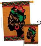 Kwanzaa Wishes - Kwanzaa Winter Vertical Impressions Decorative Flags HG130427 Made In USA