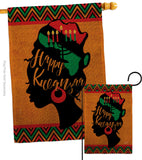 Kwanzaa Wishes - Kwanzaa Winter Vertical Impressions Decorative Flags HG130427 Made In USA