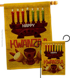 Kwanzaa Party - Kwanzaa Winter Vertical Impressions Decorative Flags HG190021 Made In USA