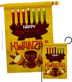 Kwanzaa Party - Kwanzaa Winter Vertical Impressions Decorative Flags HG190021 Made In USA