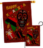 Light Kinara Candles - Kwanzaa Winter Vertical Impressions Decorative Flags HG192721 Made In USA