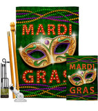 Mardi Gras Fun - Mardi Gras Spring Vertical Impressions Decorative Flags HG120301 Made In USA