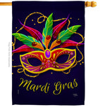 Mardi Gras - Mardi Gras Spring Vertical Impressions Decorative Flags HG118018 Made In USA