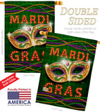 Mardi Gras Fun - Mardi Gras Spring Vertical Impressions Decorative Flags HG120301 Made In USA