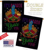 Mardi Gras Yall - Mardi Gras Spring Vertical Impressions Decorative Flags HG120302 Made In USA