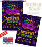 Mardi Gras Festival - Mardi Gras Spring Vertical Impressions Decorative Flags HG137362 Made In USA
