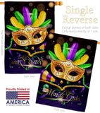 Mardi Gras Party - Mardi Gras Spring Vertical Impressions Decorative Flags HG137411 Made In USA