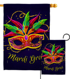 Mardi Gras - Mardi Gras Spring Vertical Impressions Decorative Flags HG118018 Made In USA