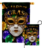 Fat Tuesday Carnival - Mardi Gras Spring Vertical Impressions Decorative Flags HG120008 Made In USA