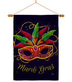 Mardi Gras - Mardi Gras Spring Vertical Impressions Decorative Flags HG118018 Made In USA